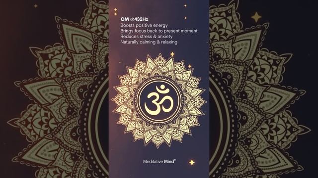 Om Chants @432Hz | Boost Positive Energy | Meditative Mind #shorts