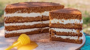 Медовый бисквит и заварной крем