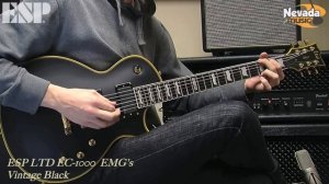 ESP LTD EC 1000 Vintage Black with EMG's - Sam Bell @ PMT