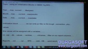 Oracle Business Intelligence || using an initialization Blocks in OBIEE 11g RPD