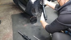 Yamaha NMAX scooter motorcycle front shock absorber replacement video