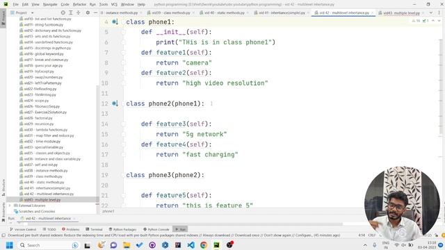 Multiple inheritance | 43 | Basic python programming