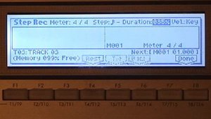 Korg TR / Korg Triton LE Video Tutorial Lesson - Sequencing 7: Step Recording