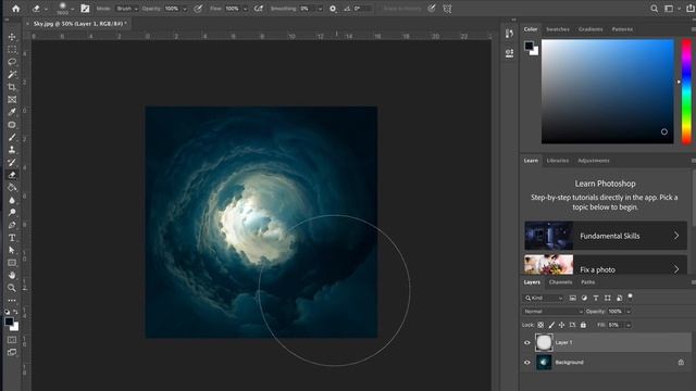 How to create round landscape effect in photoshop смотреть онлайн