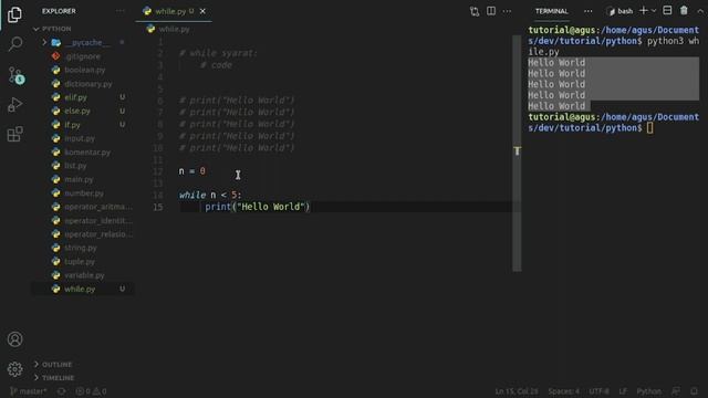 Tutorial Dasar Python #21 - While