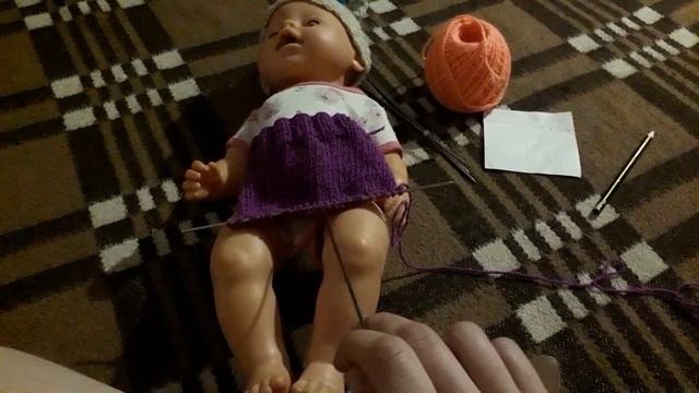 Вяжем//Штаны для куклы//Одежда//