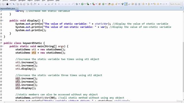 46 Java Static Keyword смотреть онлайн