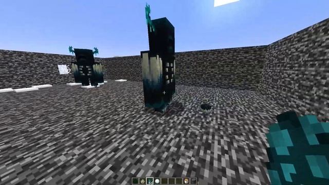 2 normal warden vs spider creeper in Minecraft ? смотреть онлайн