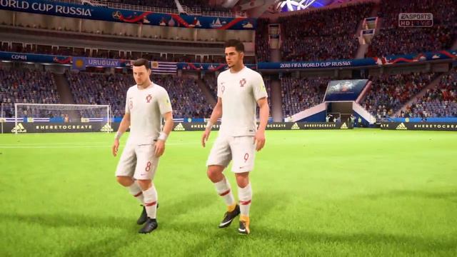 Уругвай - Португалия / FIFA World Cup Russia 2018 / ( 1/8 финала ) / FIFA 18 смотреть онлайн