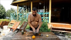 Скумбрия с апельсином на гриле.