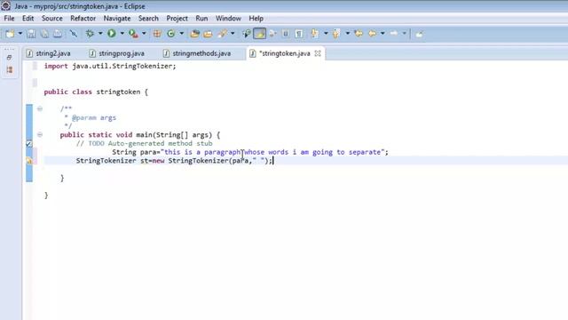 StringTokenizer - breaking String into Tokens смотреть онлайн