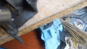 паяка пластика на скутер термофеном!