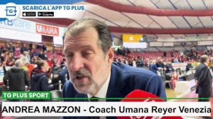 Umana Reyer Venezia-E-Work Faenza 91-78, il commento di coach Mazzon - TG Plus SPORT Venezia