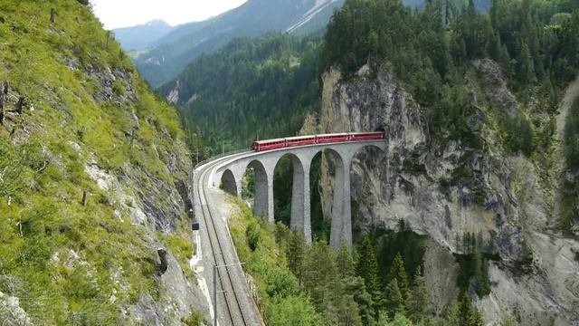 Glacier Express From Zermatt To St.Moritz