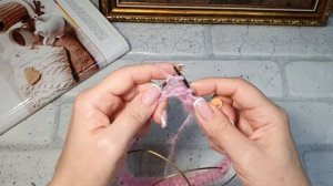 МК Снуд- труба в один оборот. Узор " Полупатентная резинка" по кругу. Пряжа Alize MOHER Classic