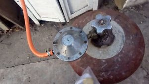 ремонт газовой плитки и замена газового баллоного редуктора