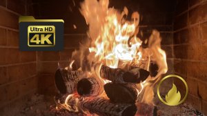 🔥 Успокаивающий треск камина: магия огня в 4K