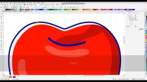 How to Drawing Apple Vector Art in Coreldraw for beginner  | coreldraw tutorial  #vectorart