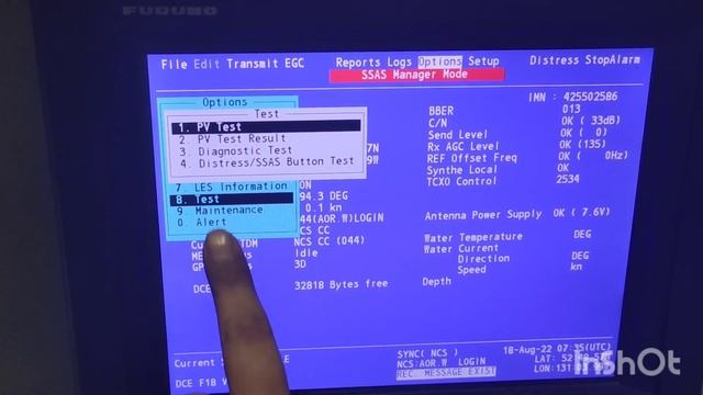SSAS Test on Furuno Felcom18 Sat C смотреть онлайн