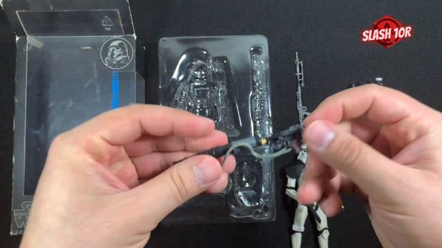 Star Wars Black Series Sandtrooper (Black Pauldron) Hasbro Review #starwars #unboxing #review