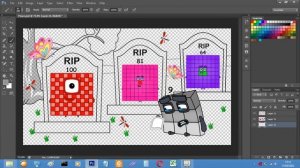 Rest Peace in Heaven Numberblocks Squares 100 81 and 64 - Numberblocks fanmade coloring story 2022
