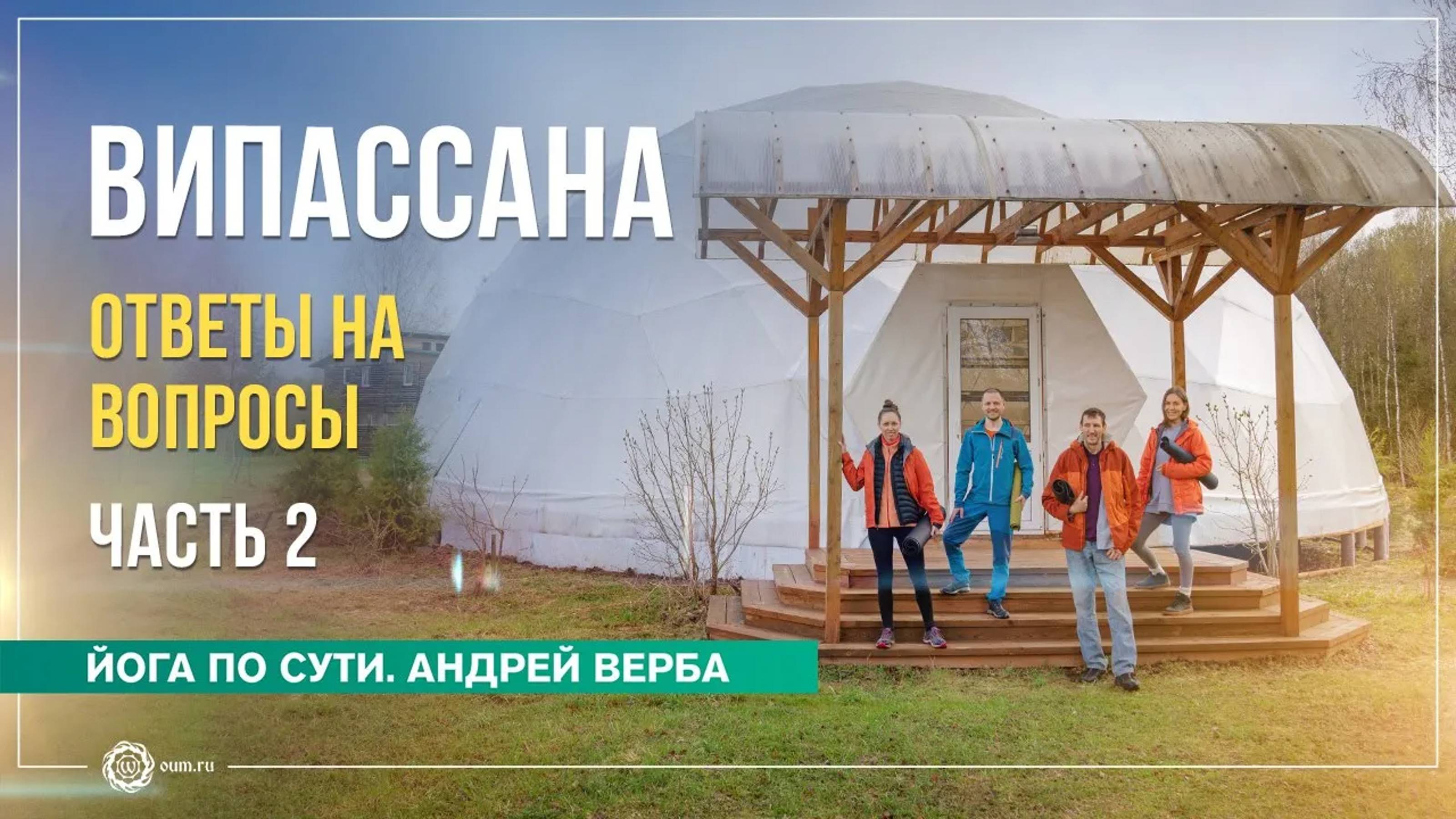 Випассана. Ответы на вопросы. Часть 2. Андрей Верба