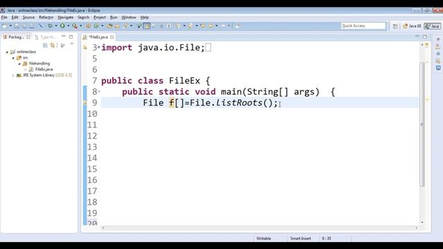 listRoots() method in Java | How do I show all root directory