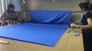 Подготовка настилов ткани для раскроя