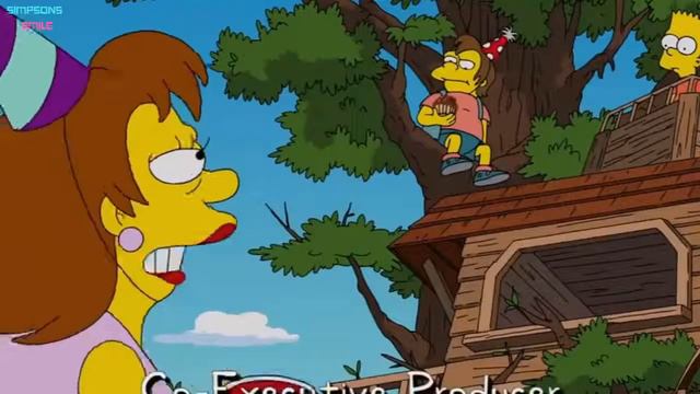 The Simpsons Bart destroys his treehouse смотреть онлайн