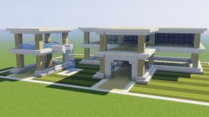 Майнкрафт - Как построить современную виллу 3. Minecraft