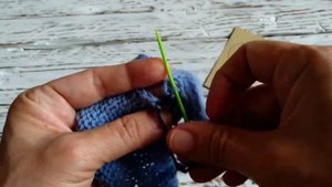 Боковой шов по изнаночной глади вертикальный