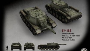 Танк су 152 сборная модель маштаб 1:72