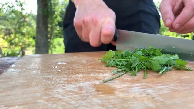 Пошаговый рецепт - солянка сборная  на костре, в казане, с копчёностями