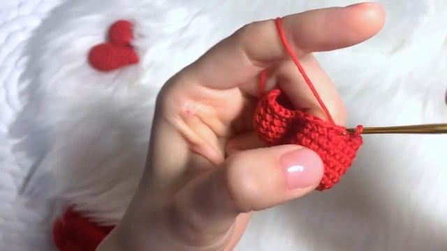 Сердечко валентинка крючком за 15 минут! Мастер-класс DIY Heart Valentine (eng pattern inside)