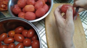 Томаты в собственном соку без уксуса и стерилизации на зиму.