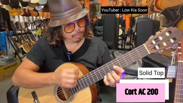 Classical Guitar Sound Comparison Cort AC100 vs Cort AC200 смотреть онлайн