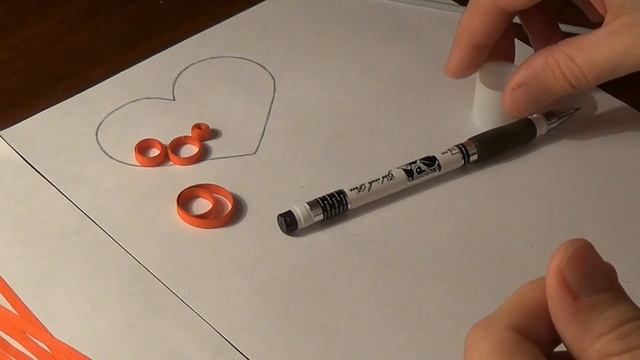 Подарок сердечко на День Святого Валентина в технике квиллинг своими руками. #handmade смотреть онлайн