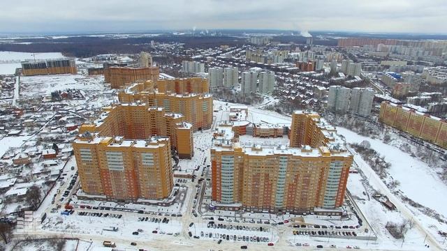 ЖК «Зеленые аллеи» (аэросъемка: 13.11.2016) смотреть онлайн
