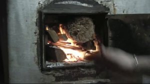 топливные брикеты в печке проверка Homemade briquette