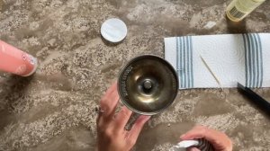 Ремонт бокала. Хрусталь и посеребрённая ножка