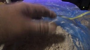 Результат помола сухарей для прикормки рыбы