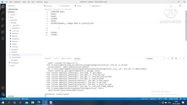 How to redirect from one page to another in Django | Python programming смотреть онлайн