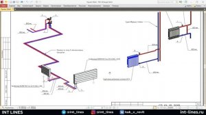 Проект ОВиК в Revit выполненный студентом на курсе Инженерные сети в Revit Base