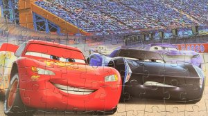 ТАЧКИ 3 - Молния МакКуин и Джексон Шторм. Собираем пазлы для детей из мультика ТАЧКИ 3.