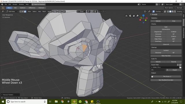 3D Printing Tool Box - Blender 2.8 Add On Overview - 3D Design for 3D Print смотреть онлайн
