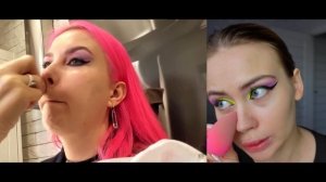 Делаю САМА себе треш-макияж Алёны Погребняк за 5000р.?/ Московский салон красоты опозорился /Реакци