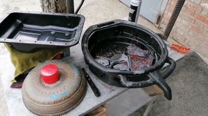 Mitsubishi PAJERO замена масла в АКПП.