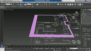 Урок 3. Часть 1/2 .Моделирование стен, перенос чертежа в 3D-max.