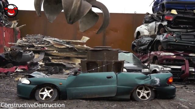 WE CRUSHED A CAR WITH 20 TON METAL WEIGHT NEW смотреть онлайн