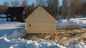 Обзор бани 6 х 4 из бруса от компании Воздушный Дом